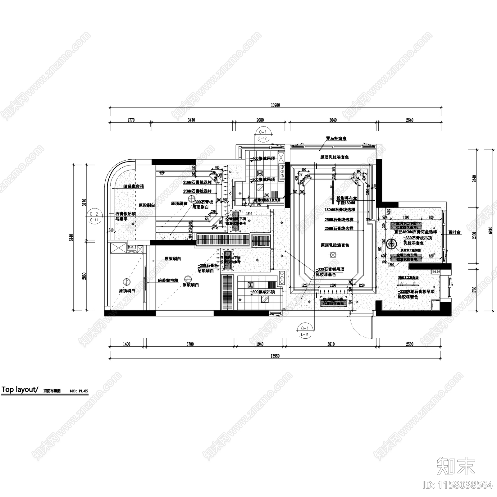 北欧简约融信学院府室内家装cad施工图下载【ID:1158038564】