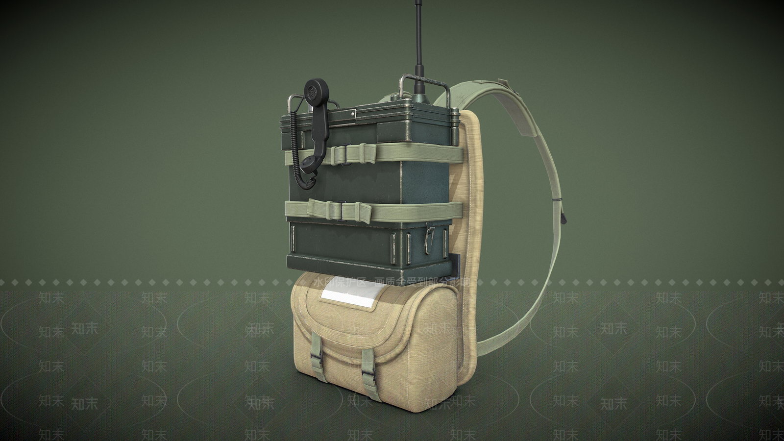 军用背包3D模型下载【ID:1158039617】