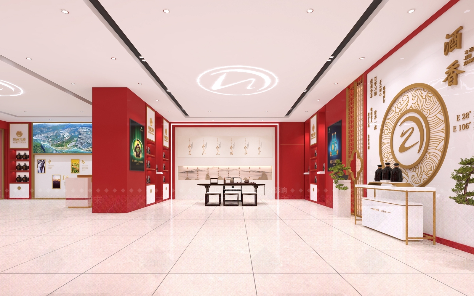 现代贵州习酒展厅3D模型下载【ID:1158042535】