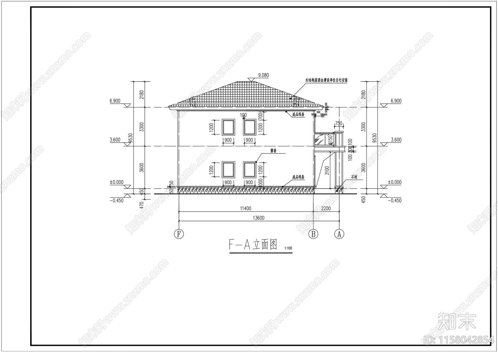 别墅cad施工图下载【ID:1158042854】