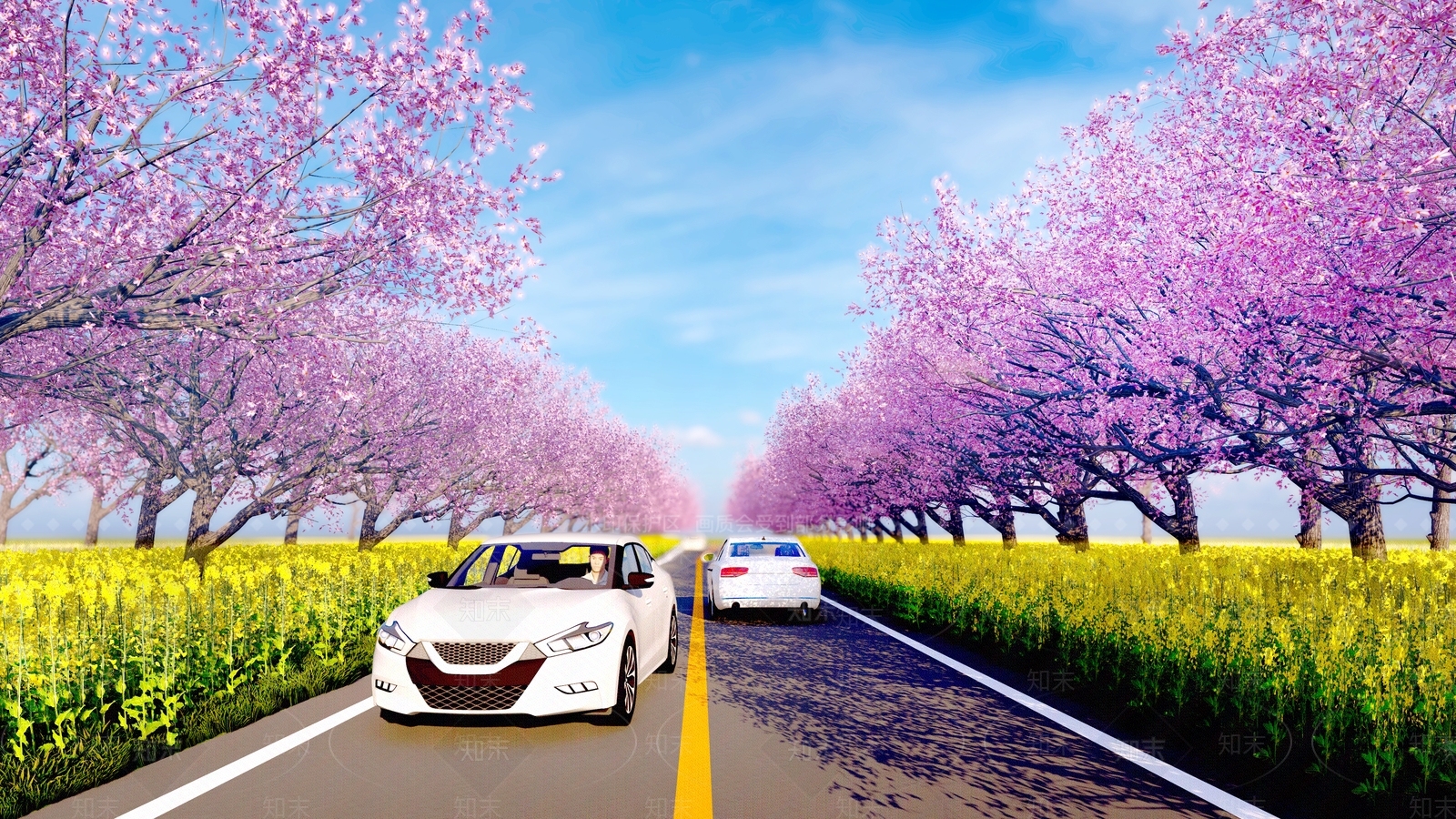 现代乡村景观道路SU模型下载【ID:1158043751】