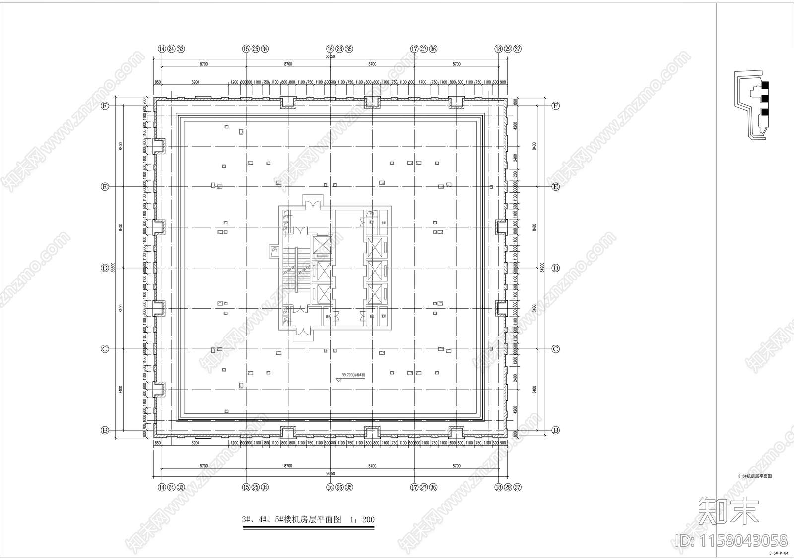 商业综合体cad施工图下载【ID:1158043058】