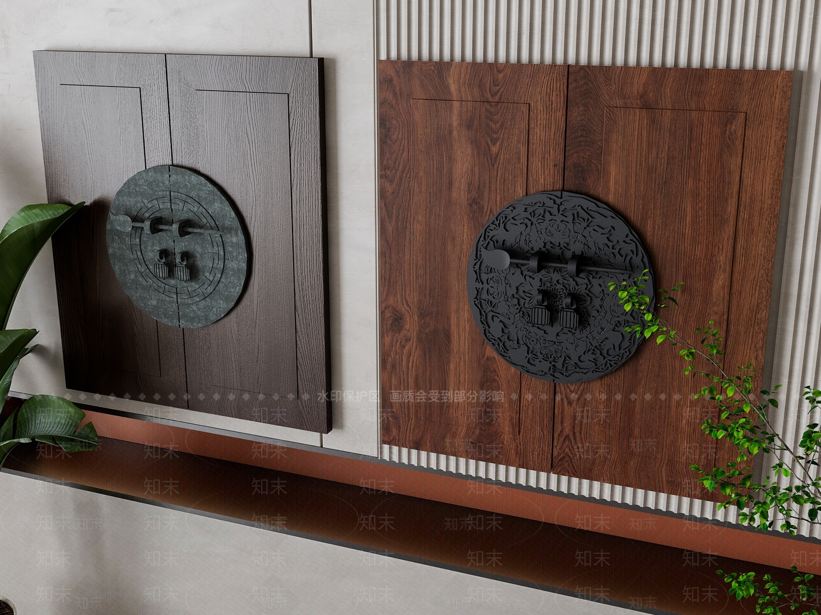 新中式金属门锁SU模型下载【ID:1158048575】