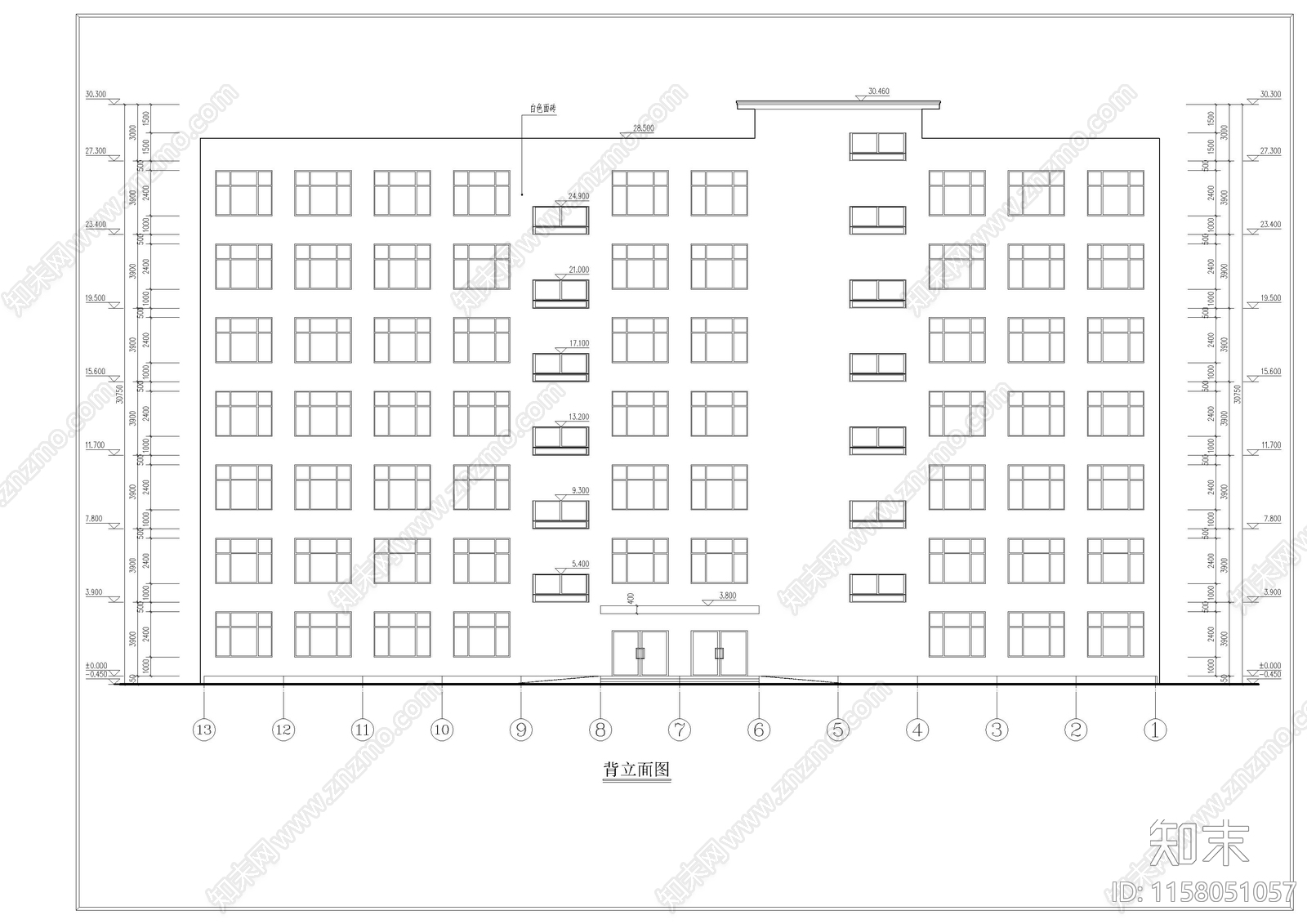 教学楼建筑结构毕业设计图纸施工图下载【ID:1158051057】