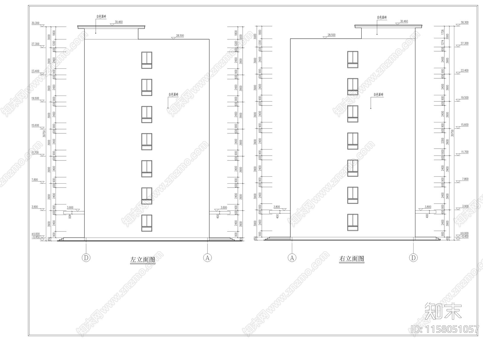 教学楼建筑结构毕业设计图纸施工图下载【ID:1158051057】