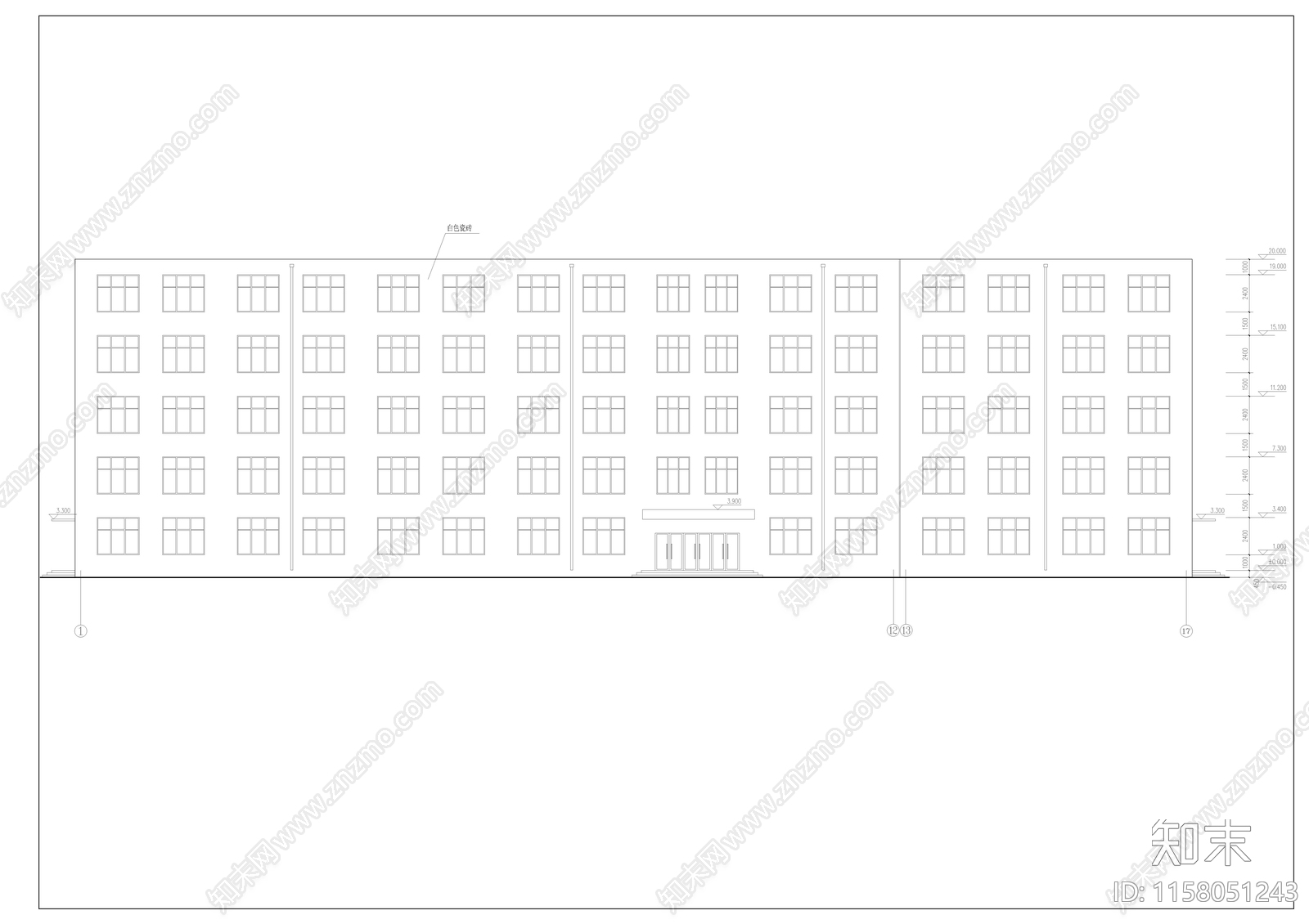 教学楼建筑结构毕业设计图纸施工图下载【ID:1158051243】