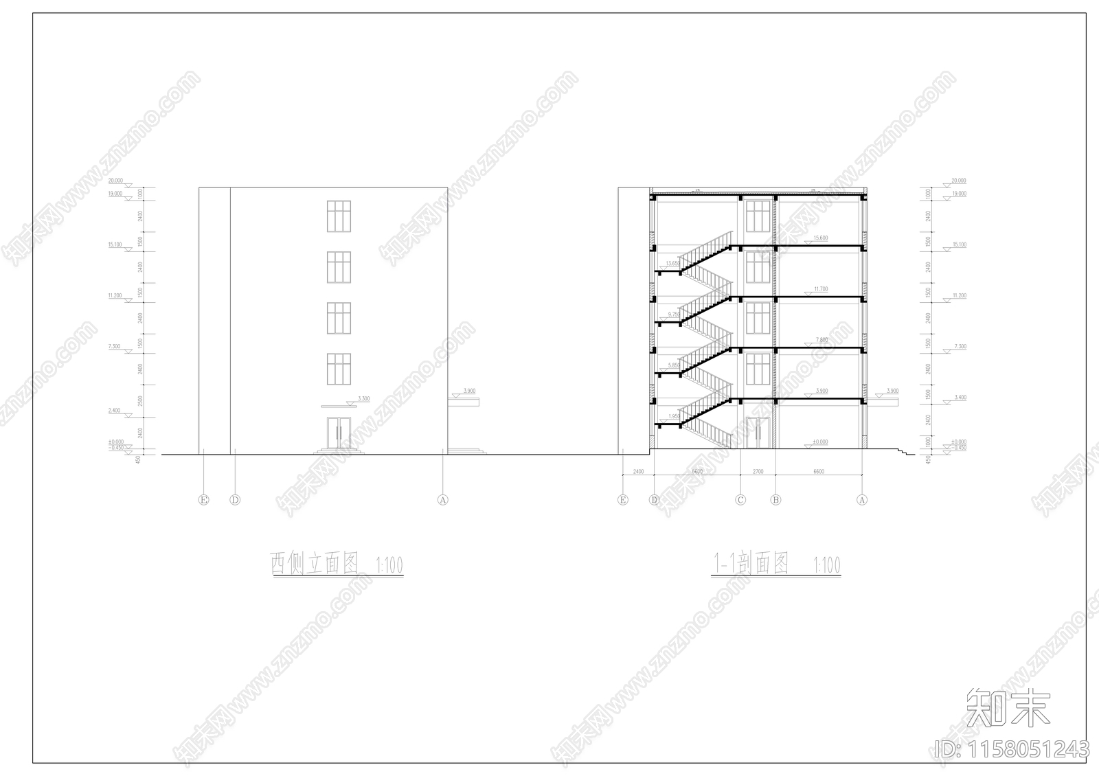 教学楼建筑结构毕业设计图纸施工图下载【ID:1158051243】