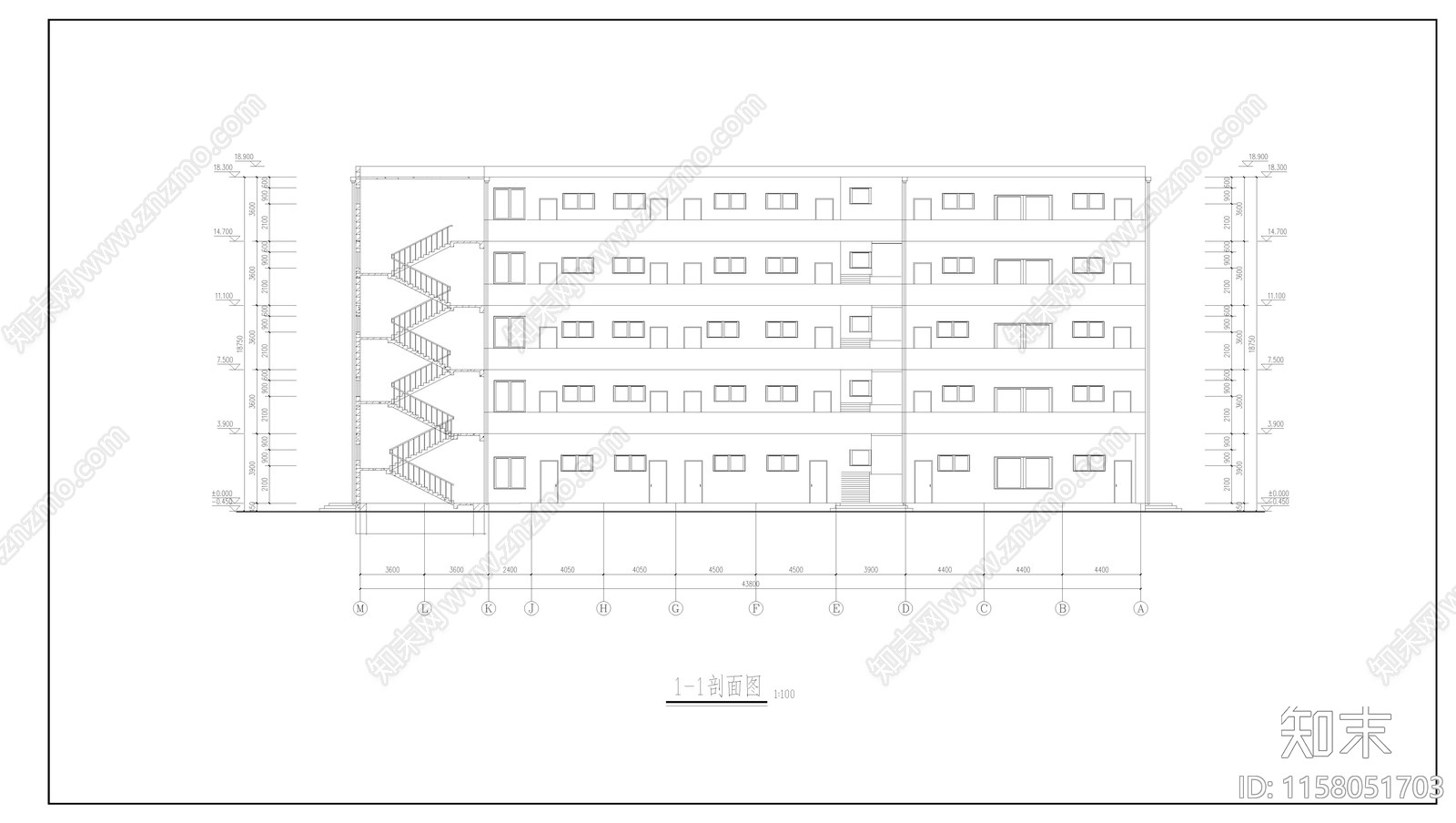 教学楼建筑结构毕业设计图纸施工图下载【ID:1158051703】