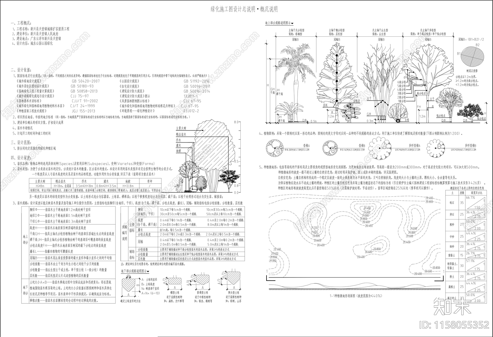 绿化植物cad施工图下载【ID:1158055352】