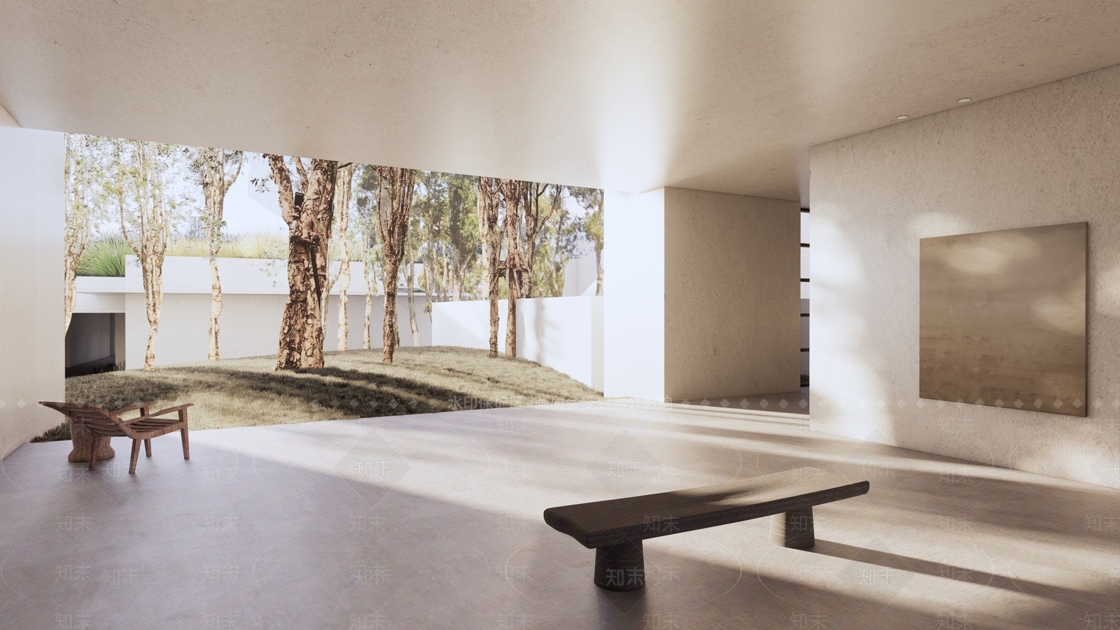 现代酒店景观SU模型下载【ID:1158057295】