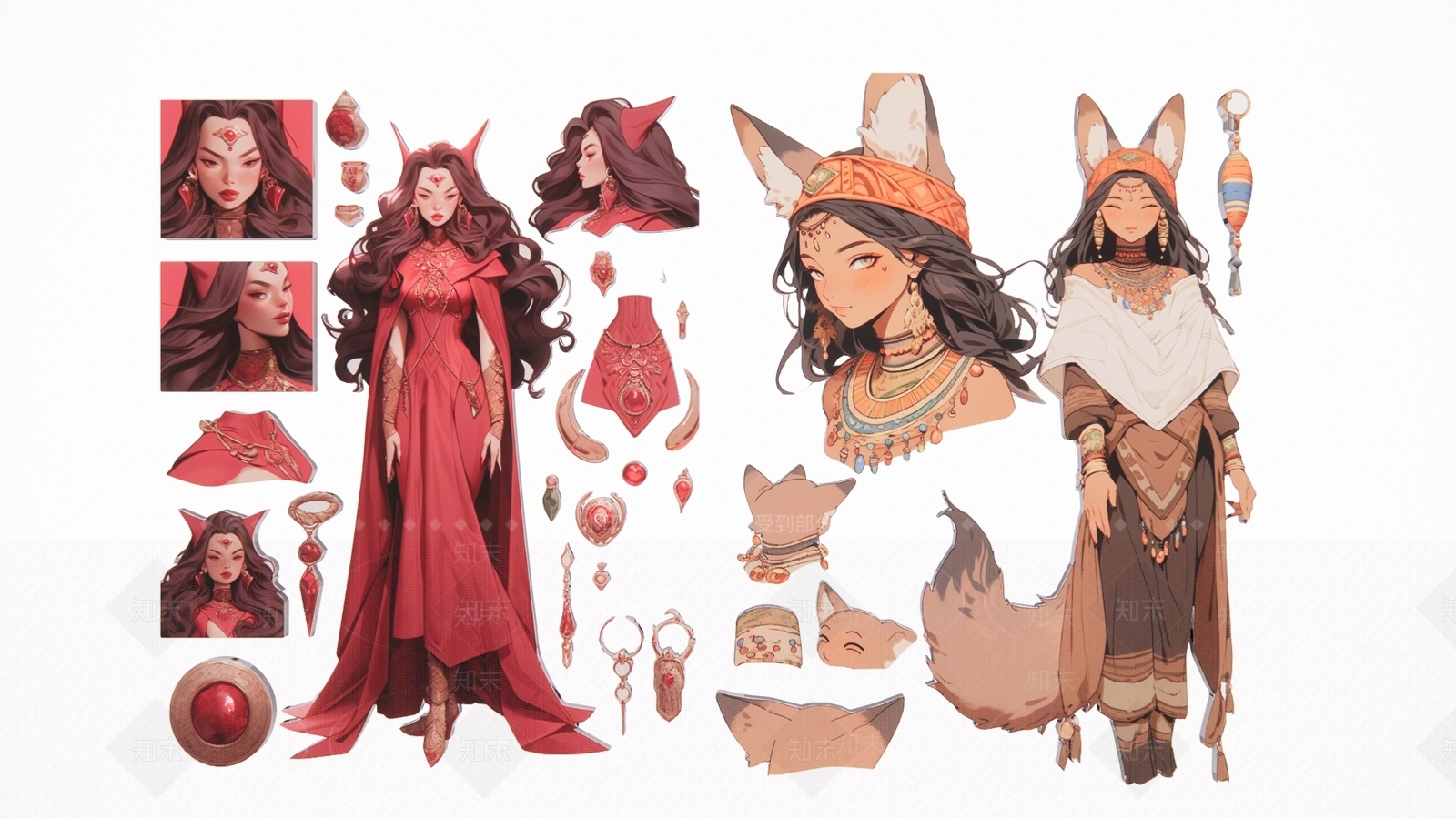 现代潮流少女人人物饰品剪影3D模型下载【ID:1158070754】