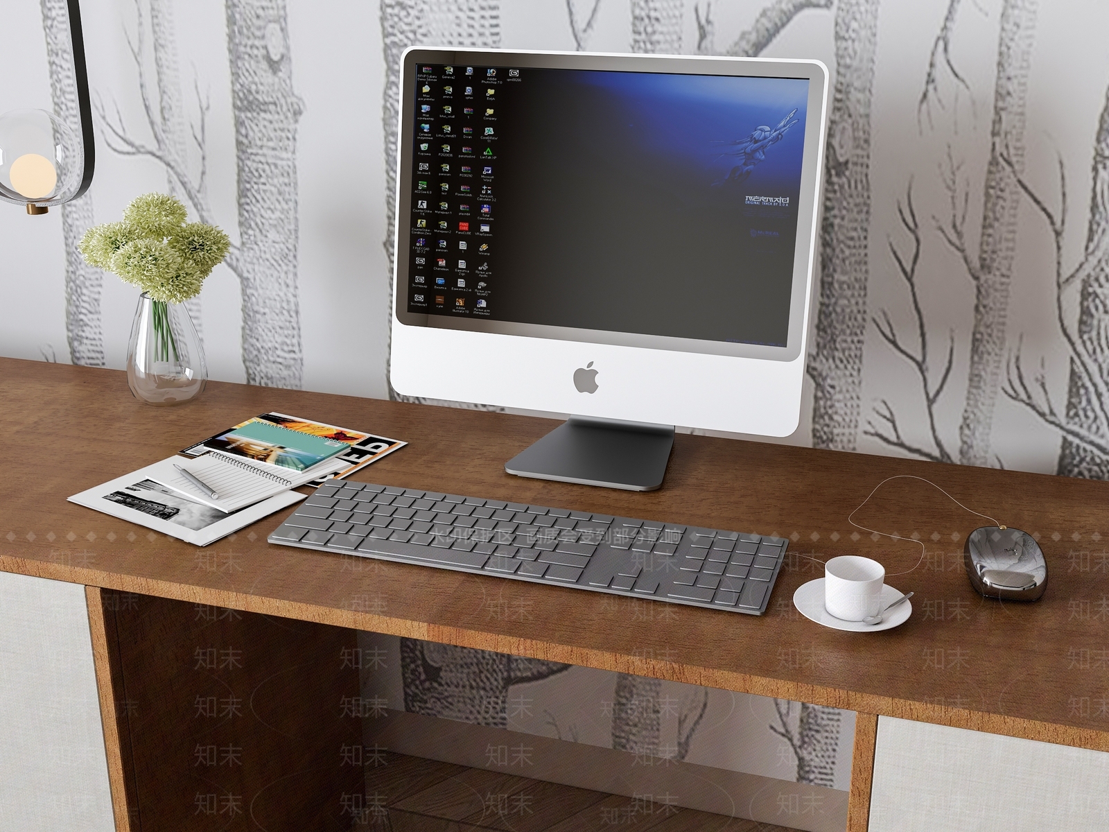 现代台式电脑SU模型下载【ID:1158080796】