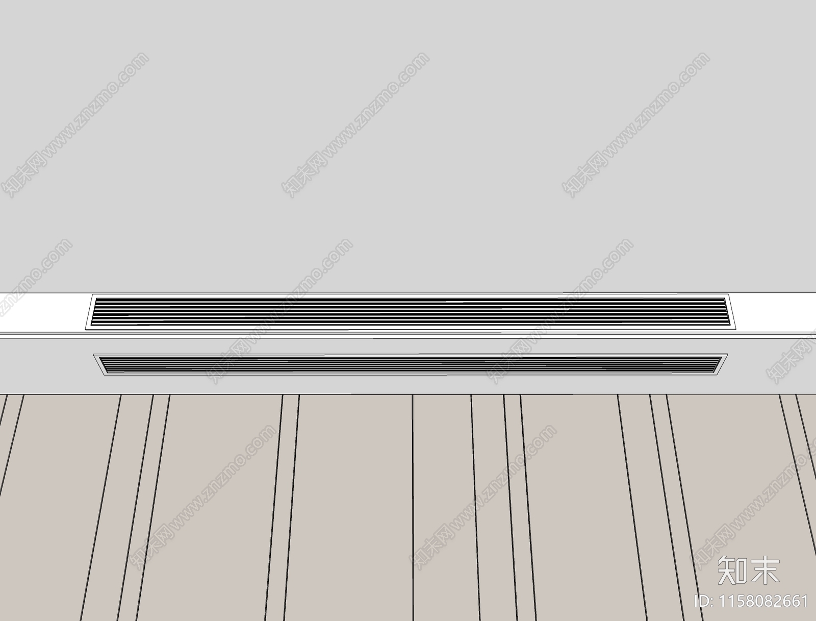 现代空调出风口SU模型下载【ID:1158082661】