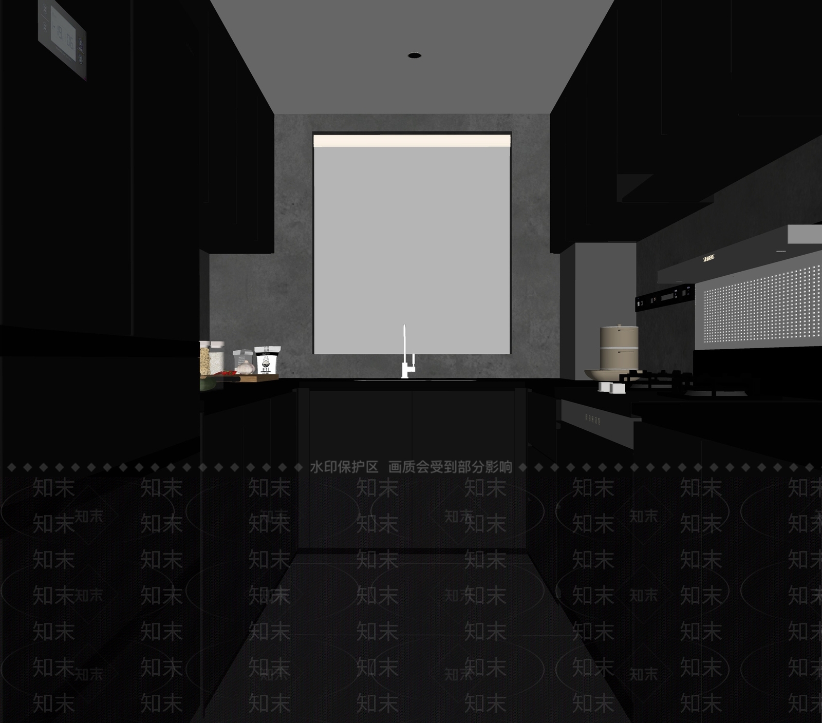 现代厨房SU模型下载【ID:1158088615】