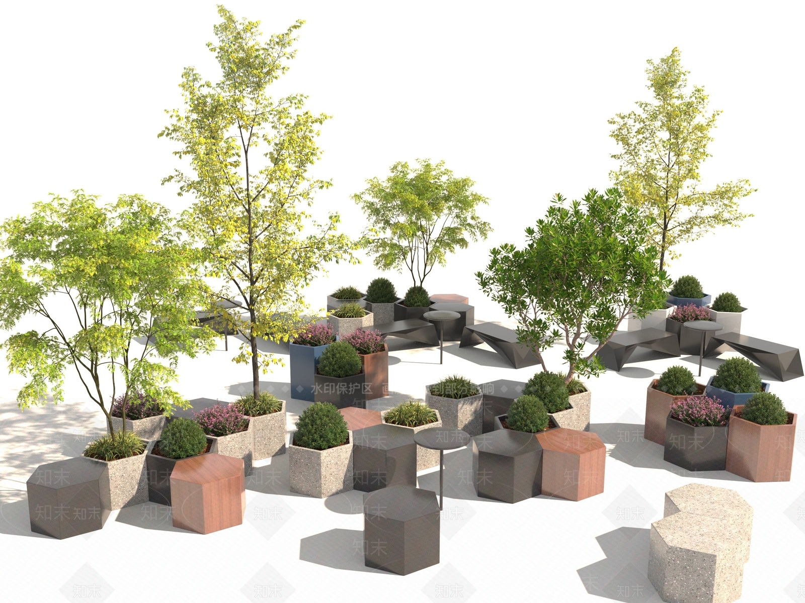 树池3D模型下载【ID:1158090335】