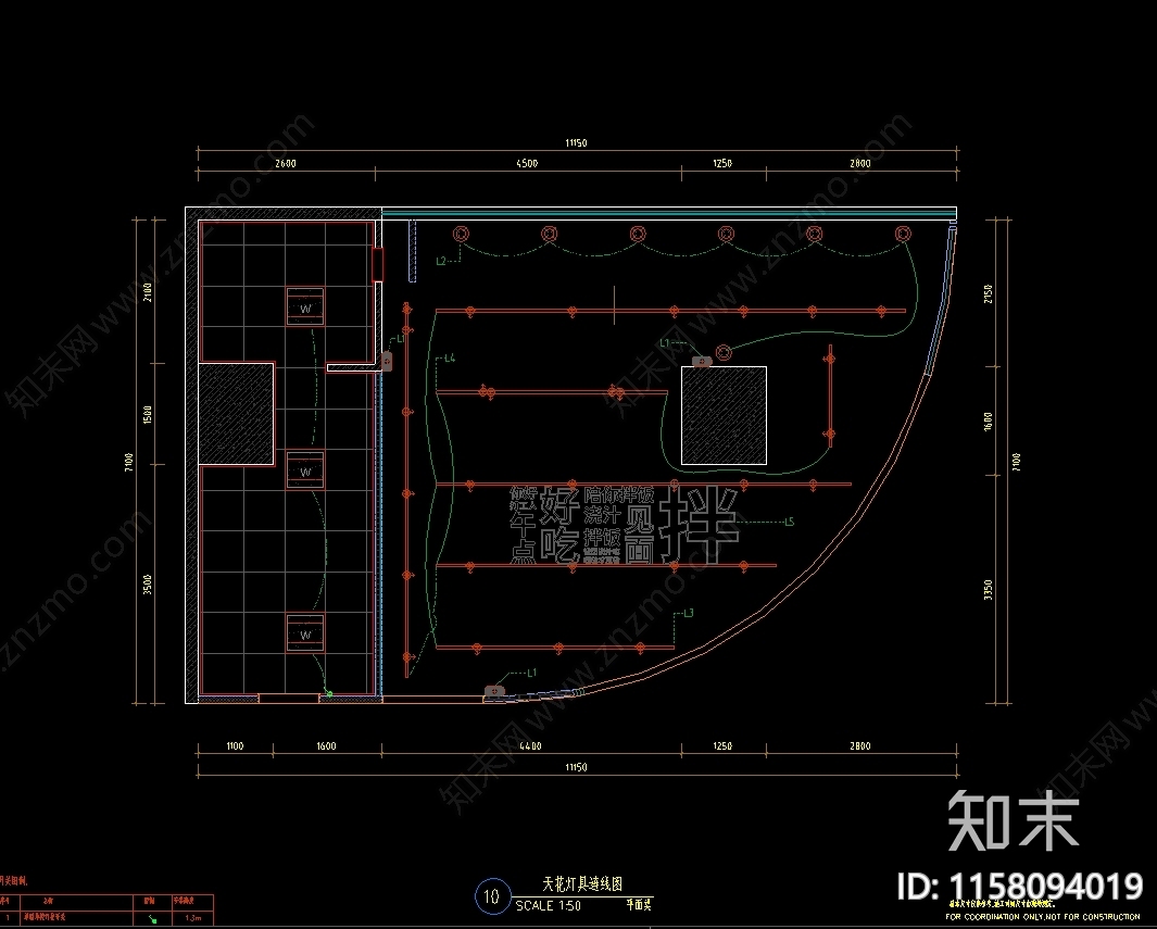 快餐店cad施工图下载【ID:1158094019】