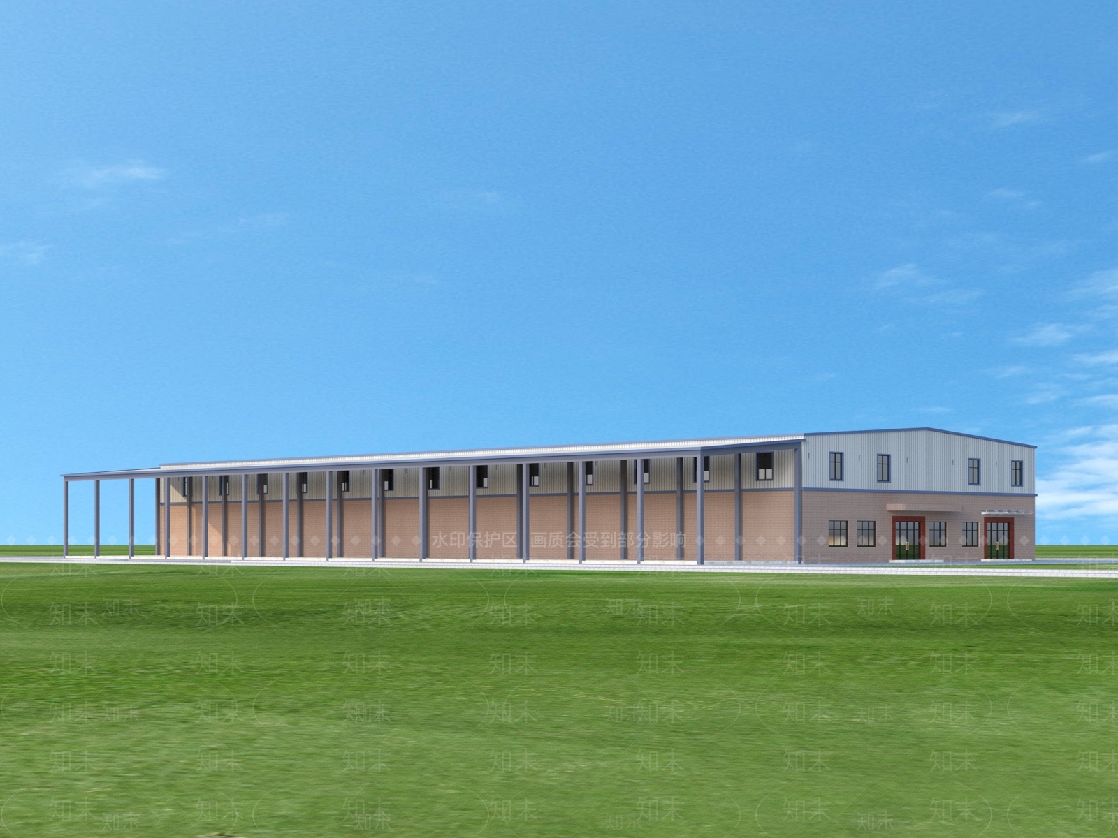 现代厂区3D模型下载【ID:1158095641】
