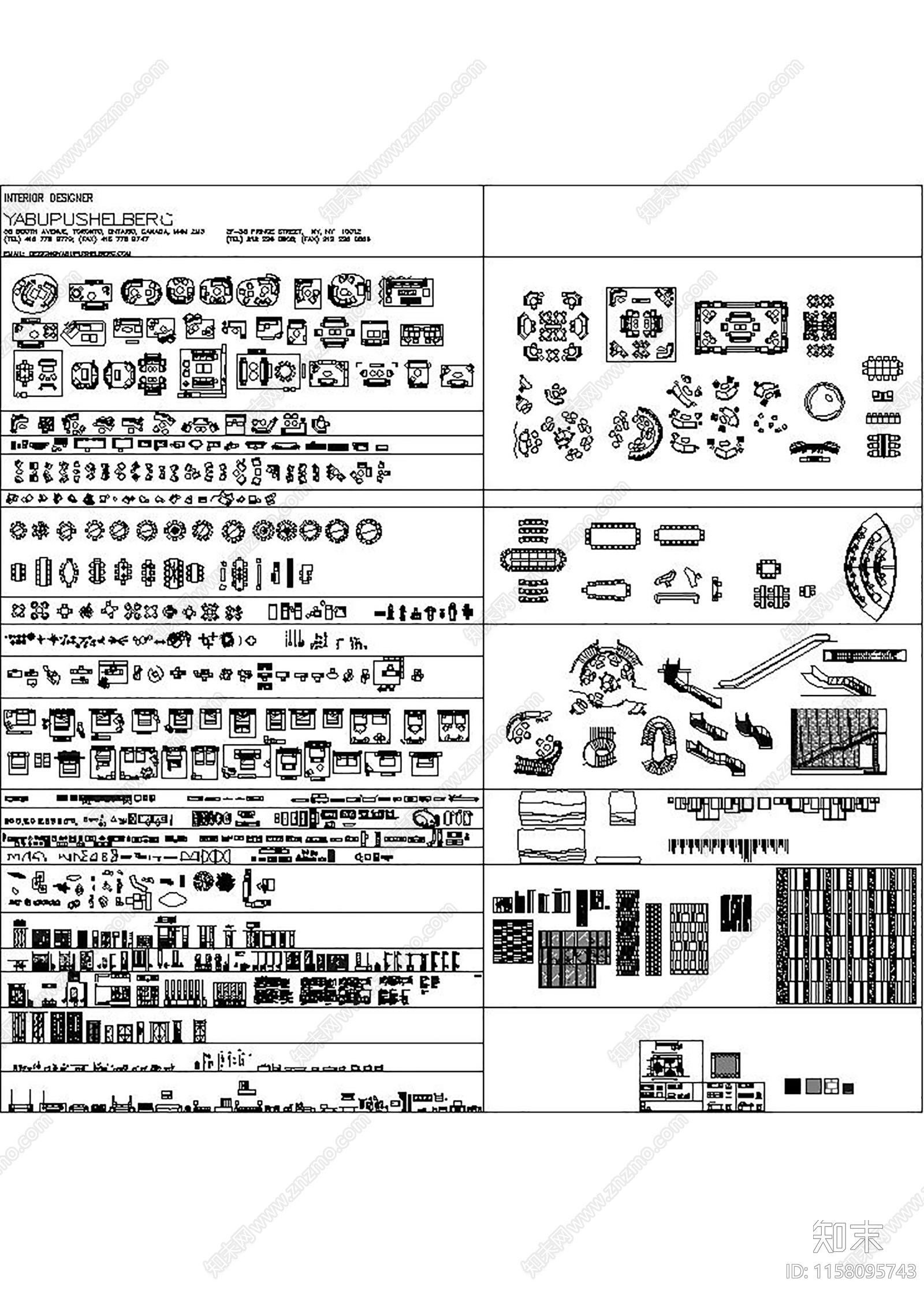 雅布平面图库cad施工图下载【ID:1158095743】