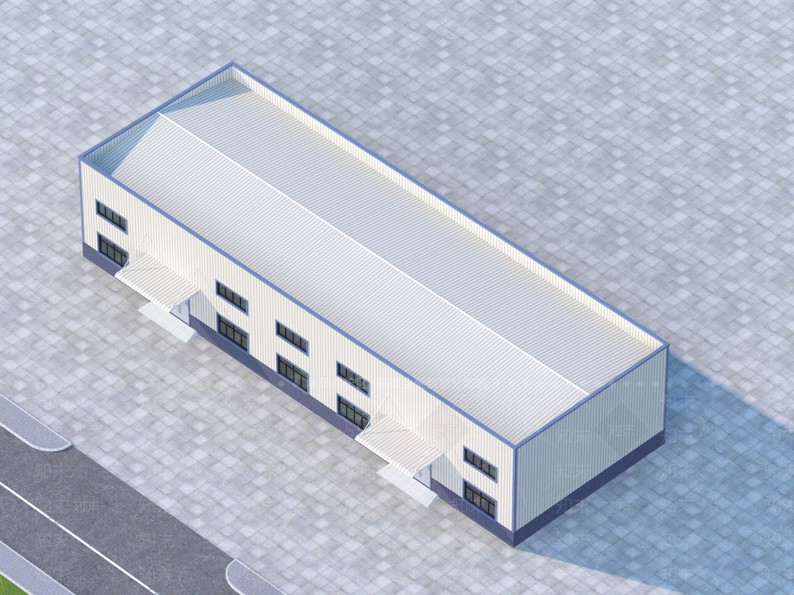 现代厂区3D模型下载【ID:1158095859】
