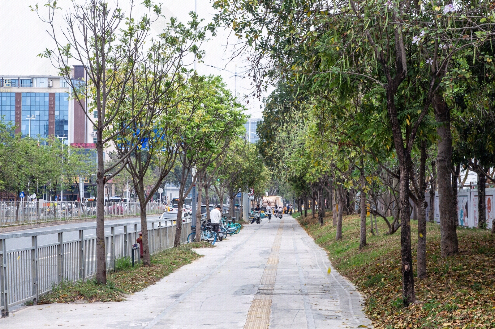 白天城市街道外景贴图下载【ID:1158099048】