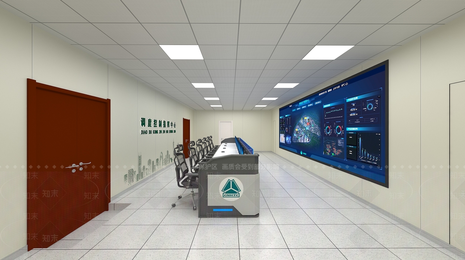 现代指挥中心3D模型下载【ID:1158102034】