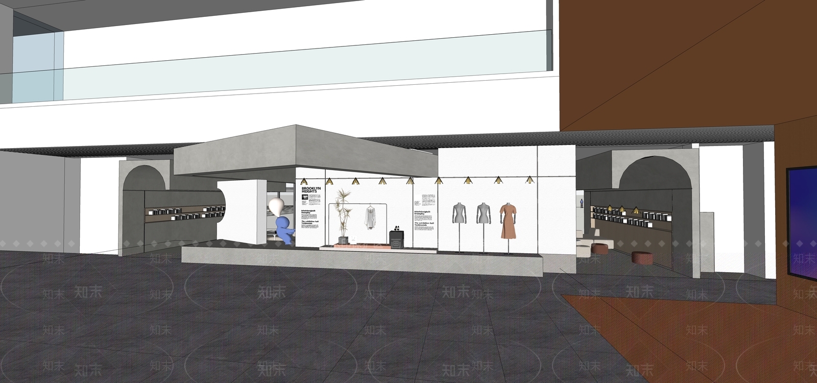 现代书店SU模型下载【ID:1158104320】