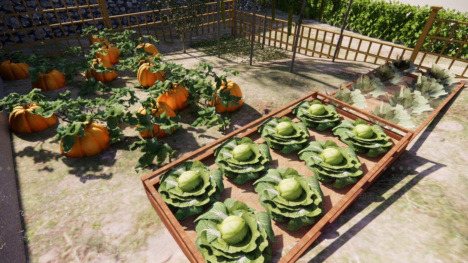 现代菜园SU模型下载【ID:1158106224】