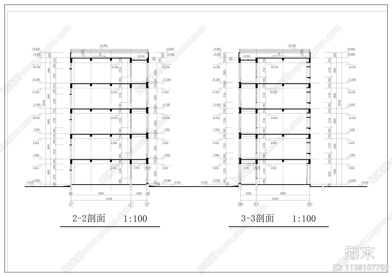 教学楼建筑毕业设计图纸施工图下载【ID:1158107769】