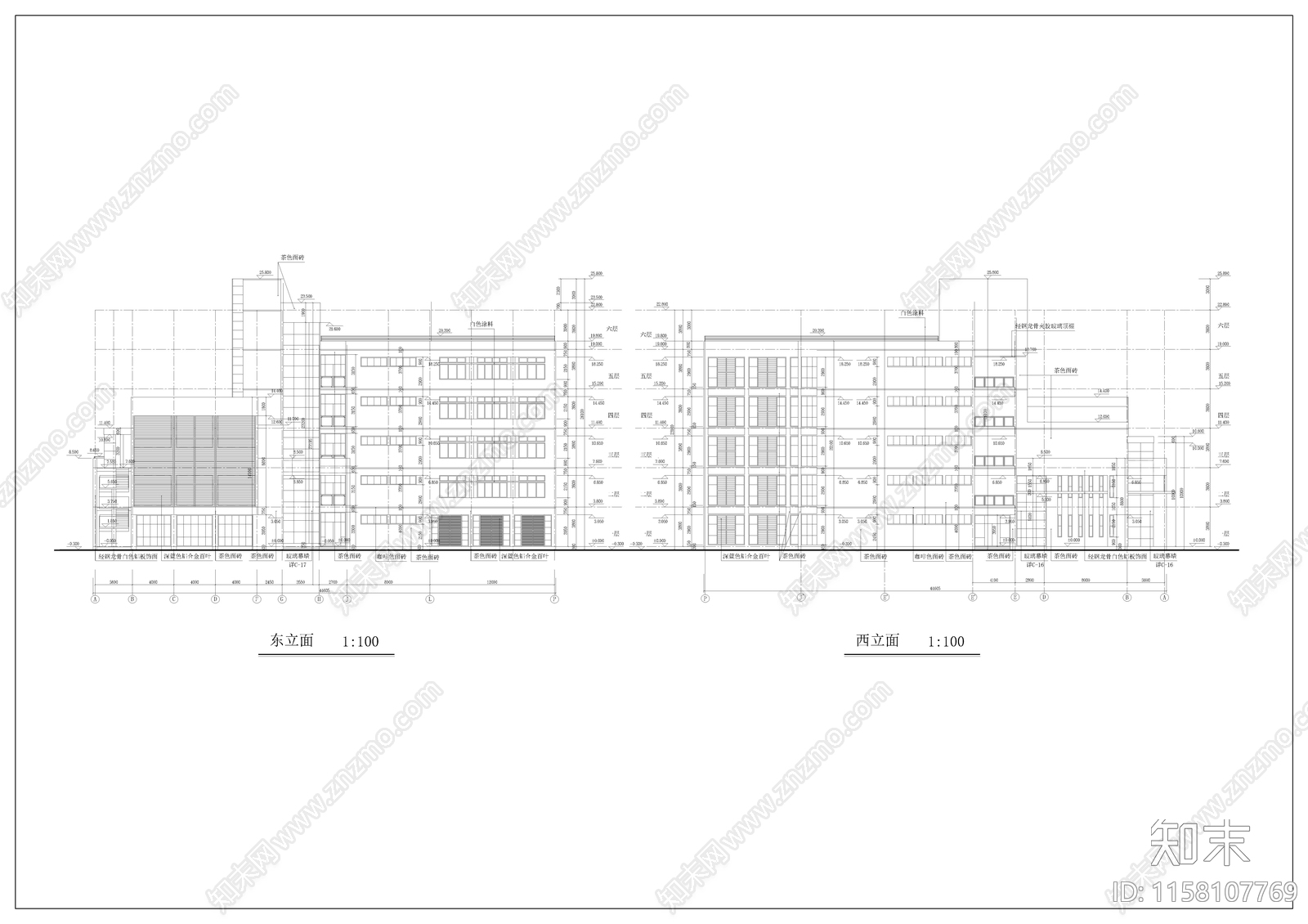 教学楼建筑毕业设计图纸施工图下载【ID:1158107769】