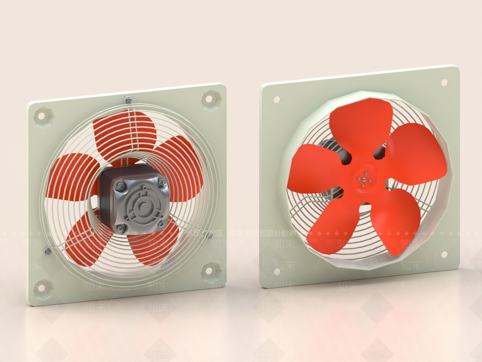 现代排气扇3D模型下载【ID:1158109882】