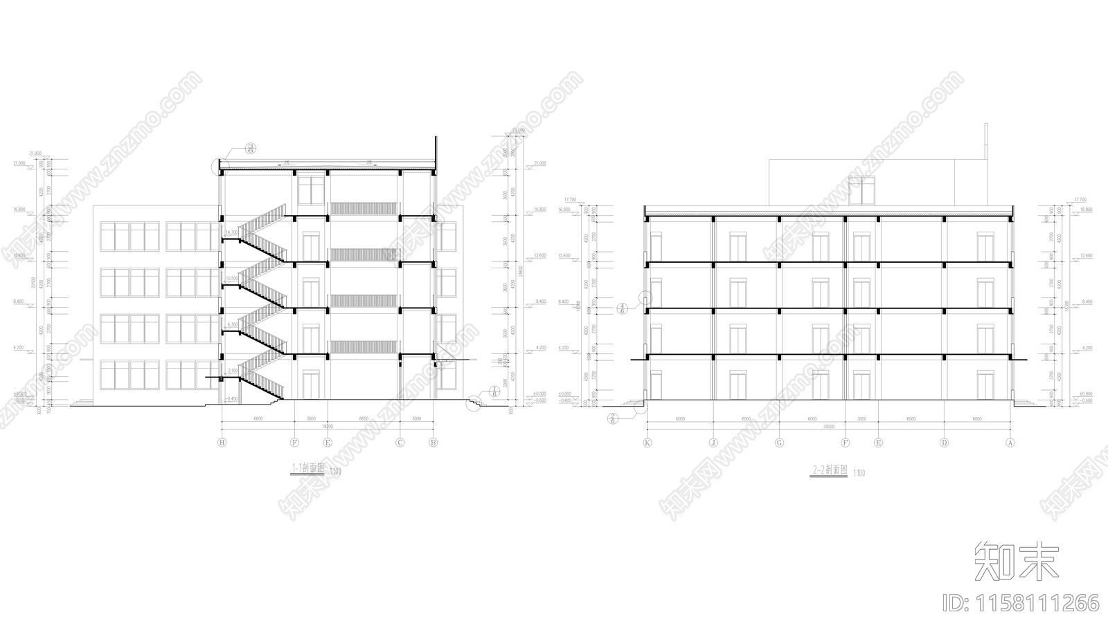 教学楼建筑毕业设计图纸施工图下载【ID:1158111266】