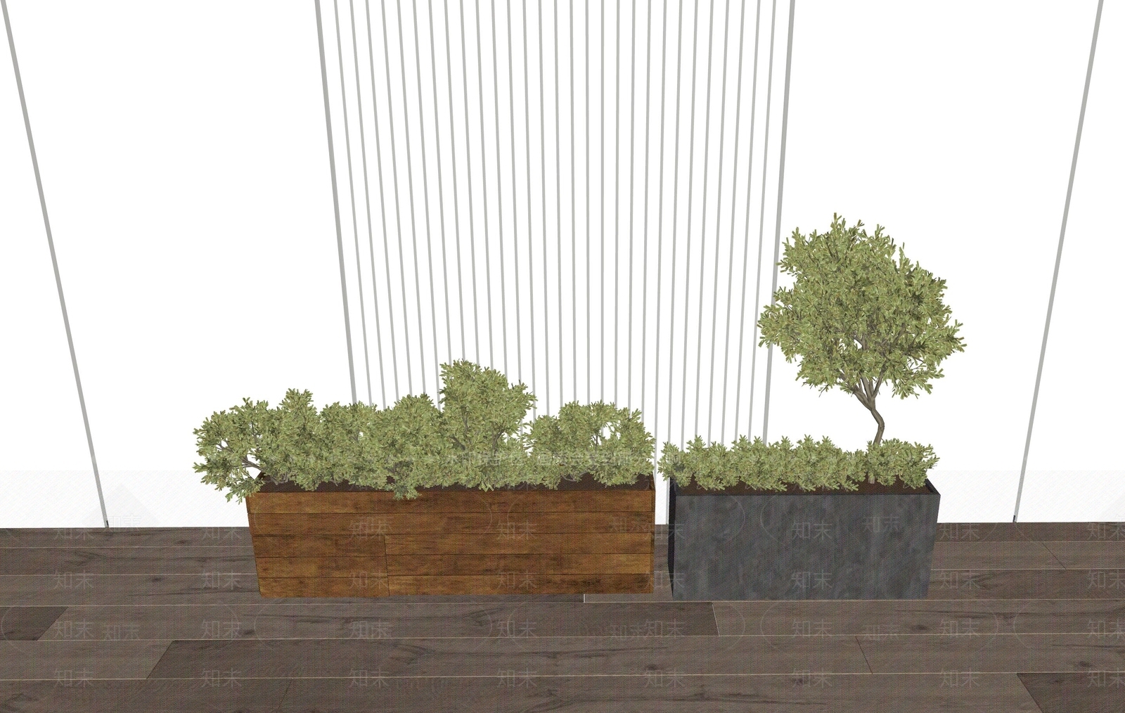 植物花箱SU模型下载【ID:1158114166】