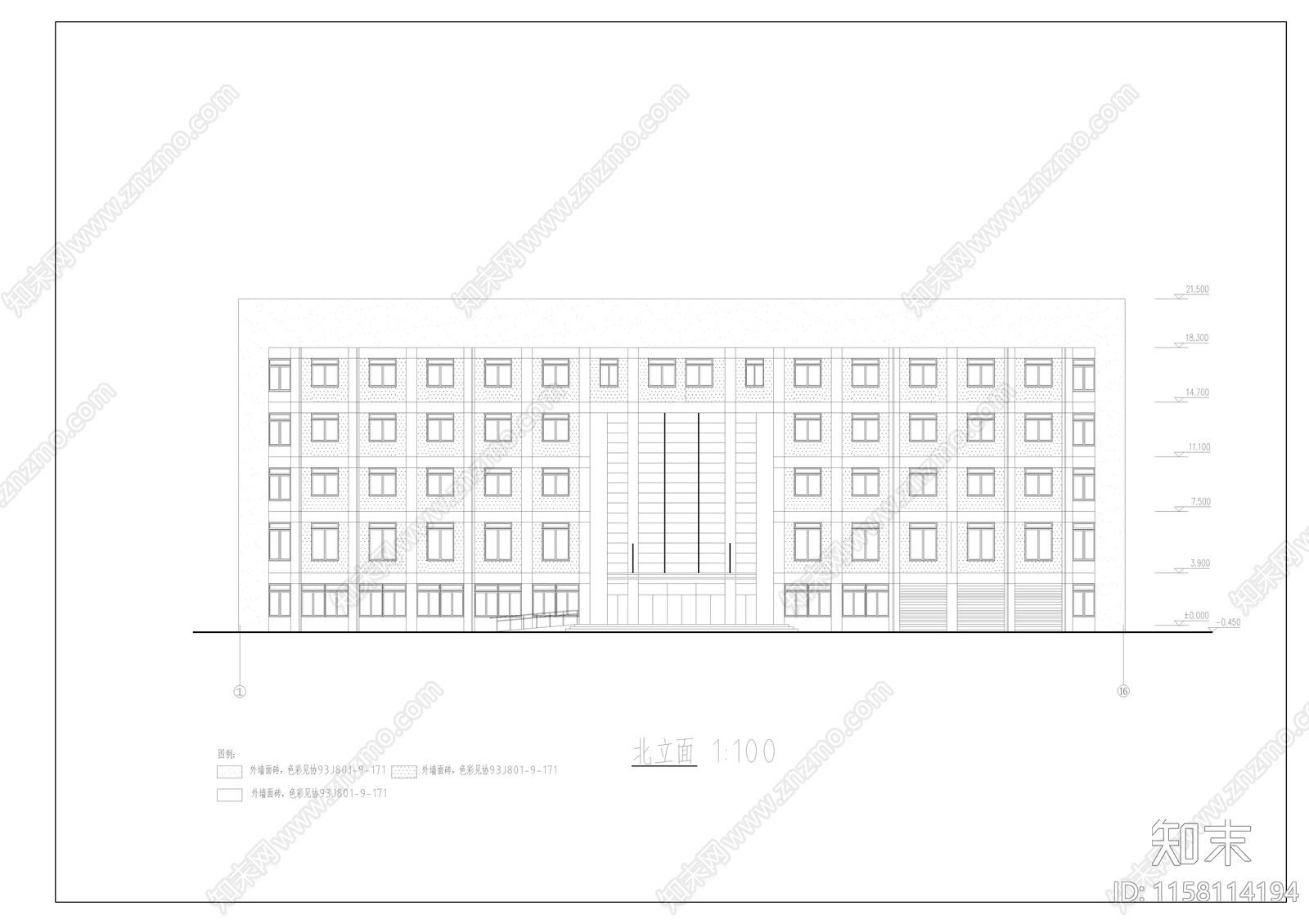 教学楼建筑毕业设计图cad施工图下载【ID:1158114194】