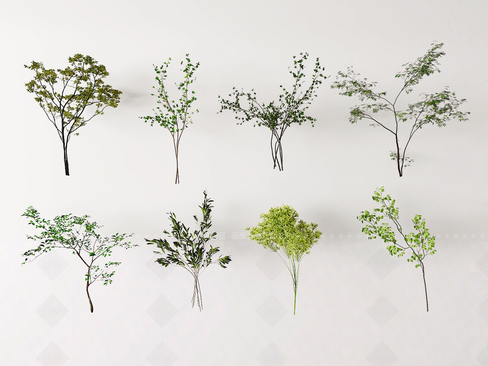 绿植组合3D模型下载【ID:1158118543】