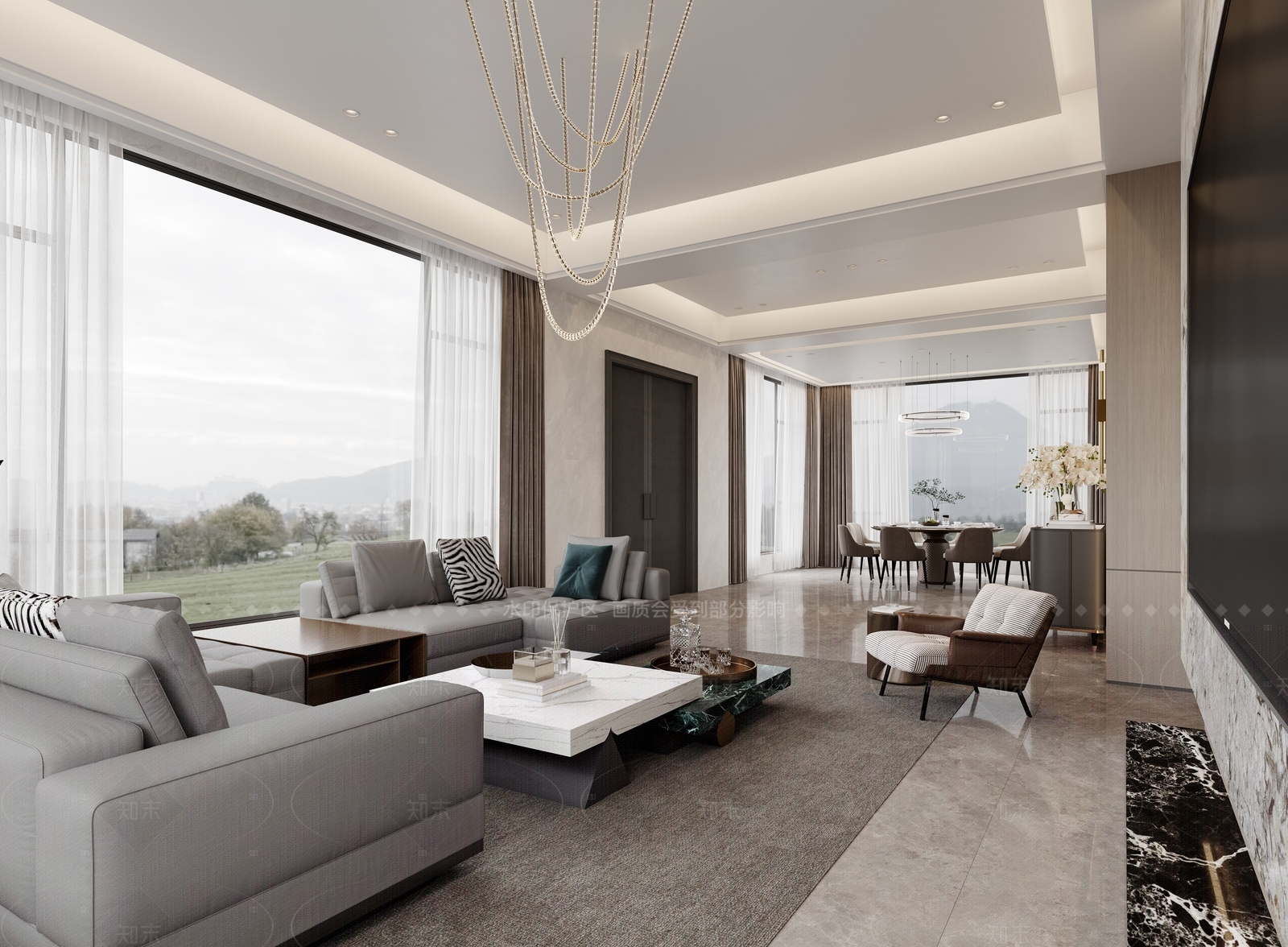 现代走廊3D模型下载【ID:1214570248】
