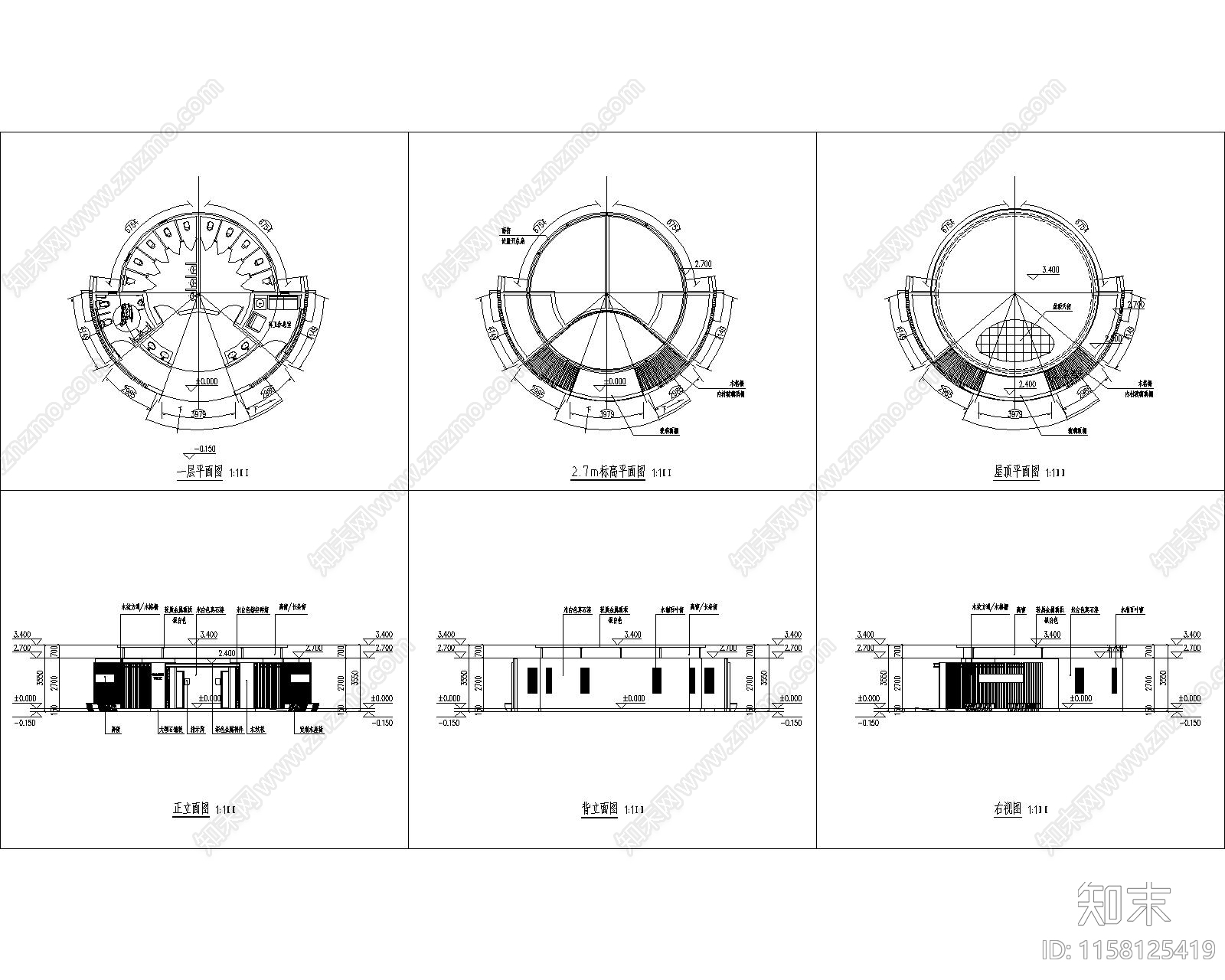 公厕cad施工图下载【ID:1158125419】