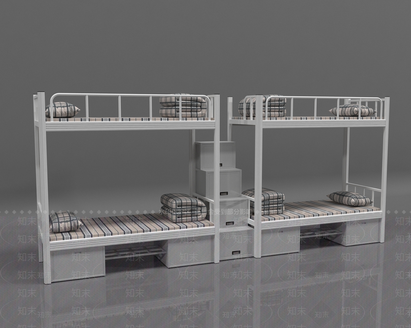 现代上下床3D模型下载【ID:1158134521】