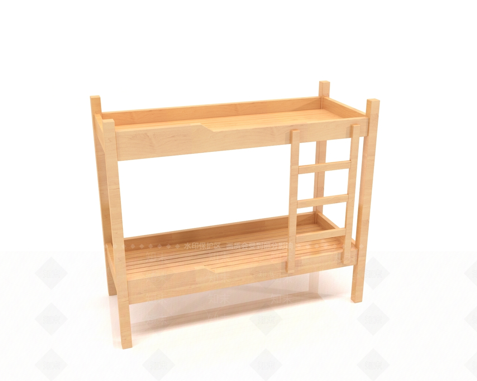 现代上下床3D模型下载【ID:1158134638】