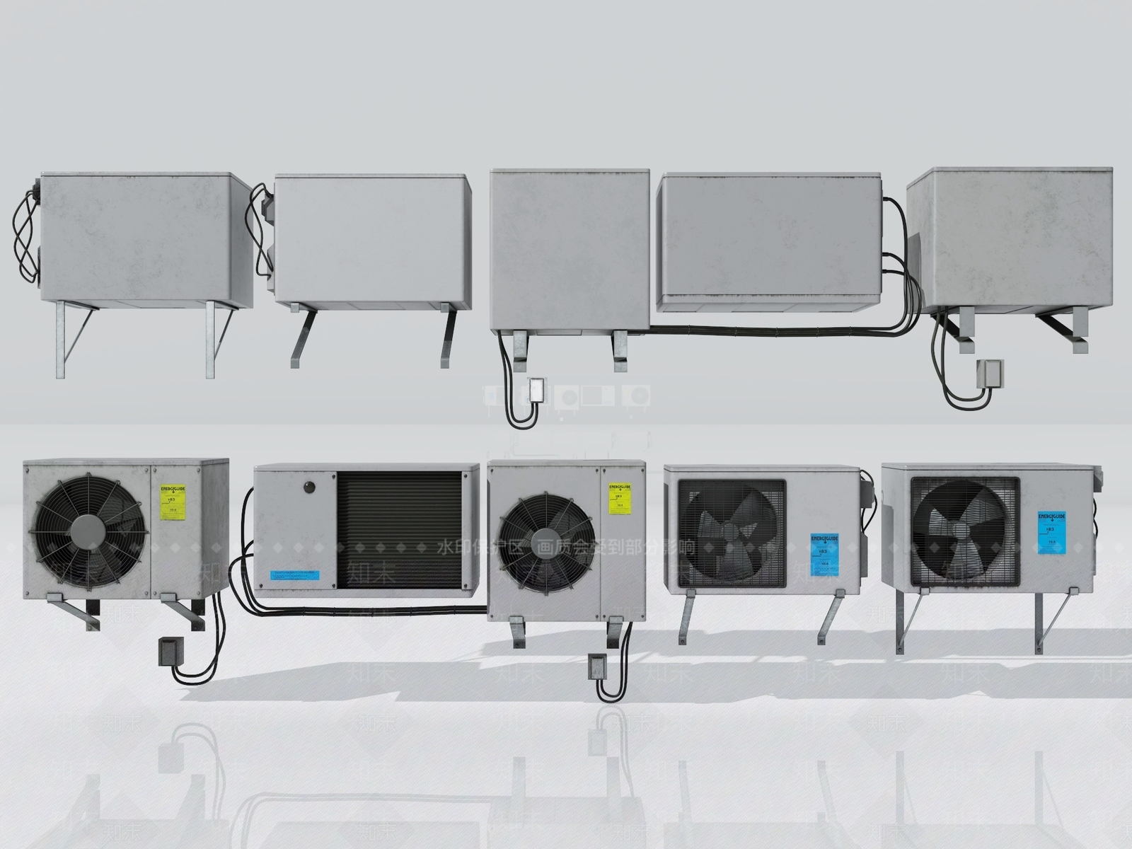 空调3D模型下载【ID:1158138727】