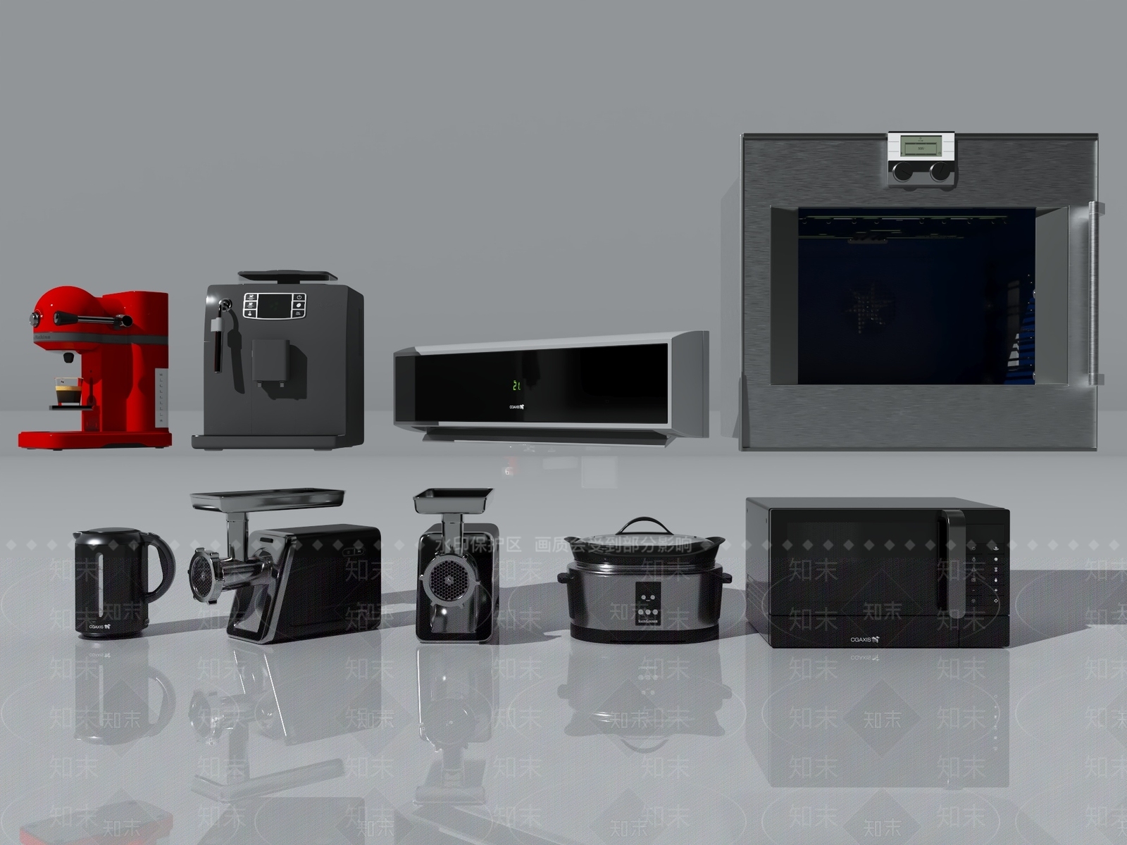 咖啡机3D模型下载【ID:1158140397】