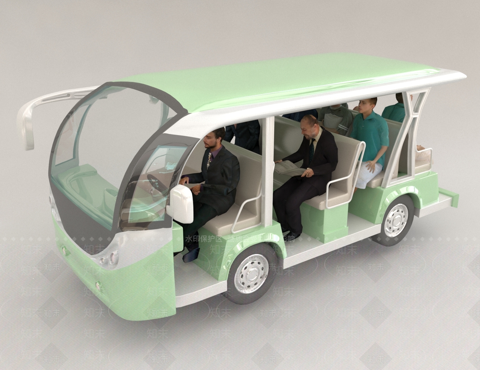 观光车摆件3D模型下载【ID:1158146299】