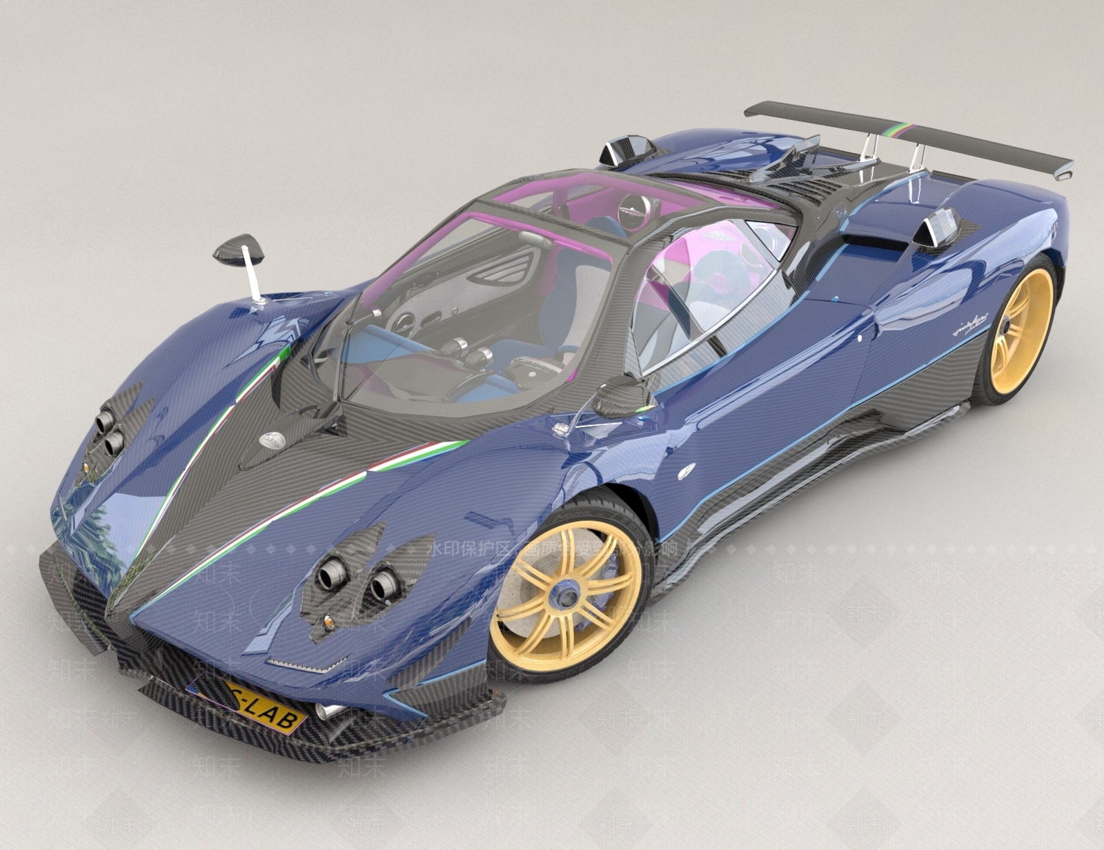 跑车摆件3D模型下载【ID:1158146482】