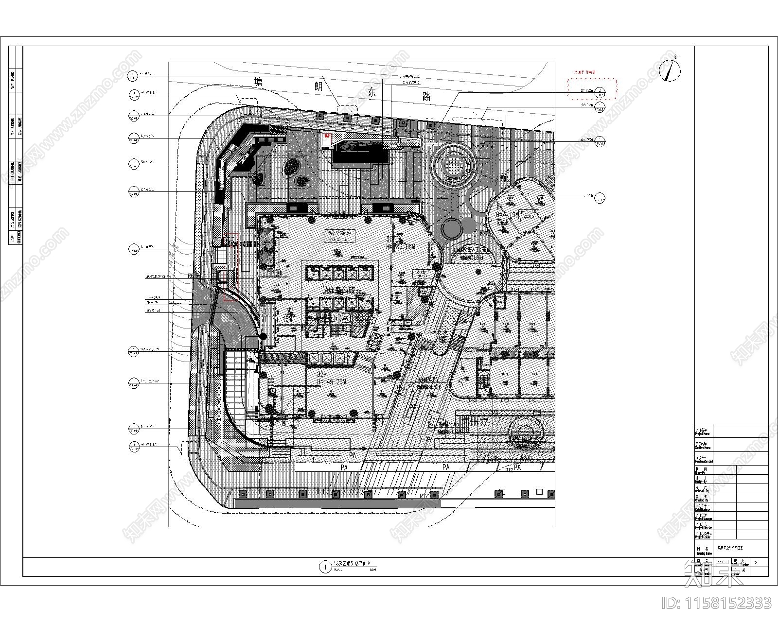 深圳市弘基翰林九锡園cad施工图下载【ID:1158152333】