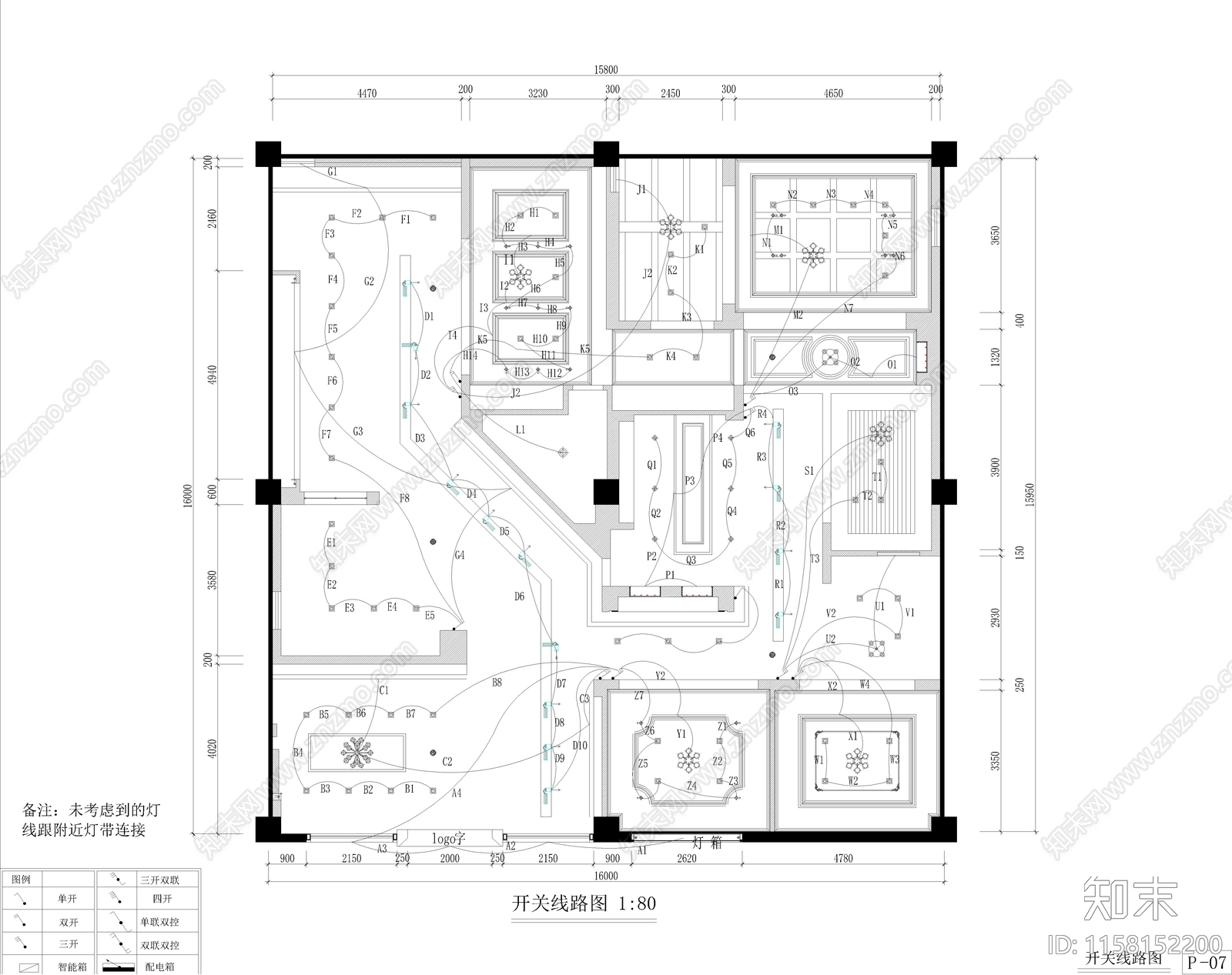 全屋定制衣柜橱柜展厅CAcad施工图下载【ID:1158152200】