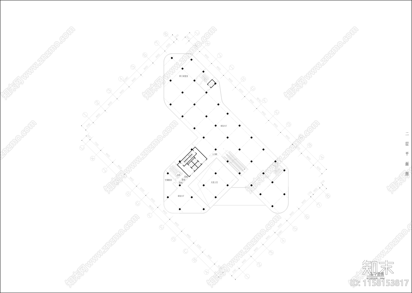 办公楼cad施工图下载【ID:1158153817】