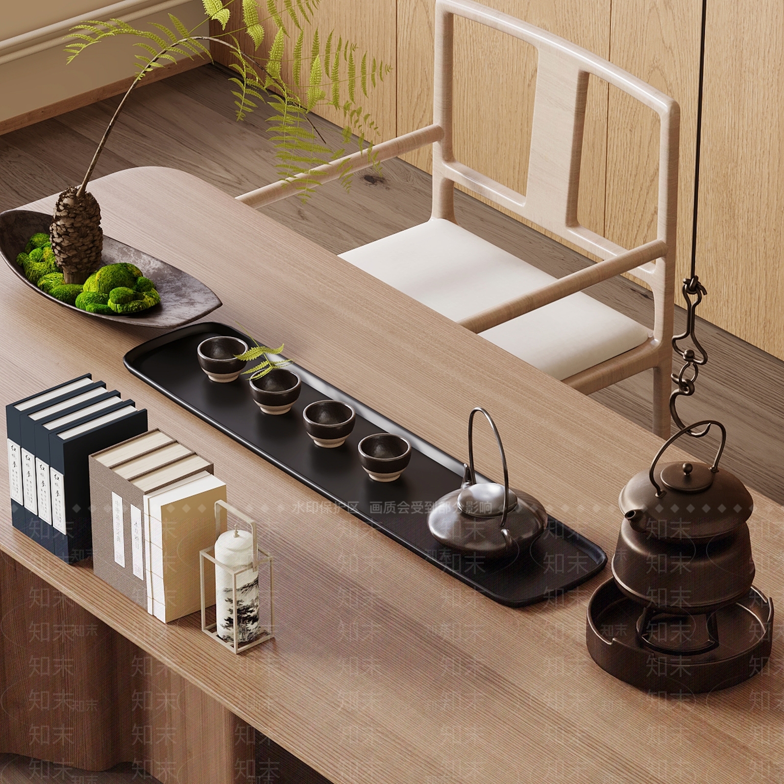 茶具SU模型下载【ID:1158155209】