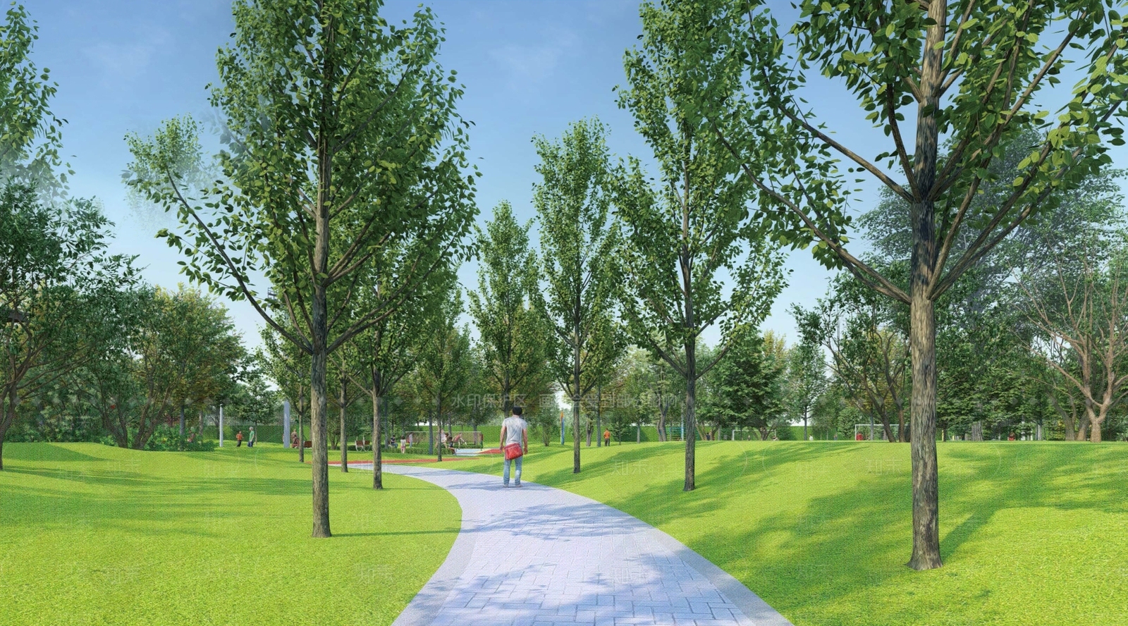 现代景观口袋公园SU模型下载【ID:1158157627】