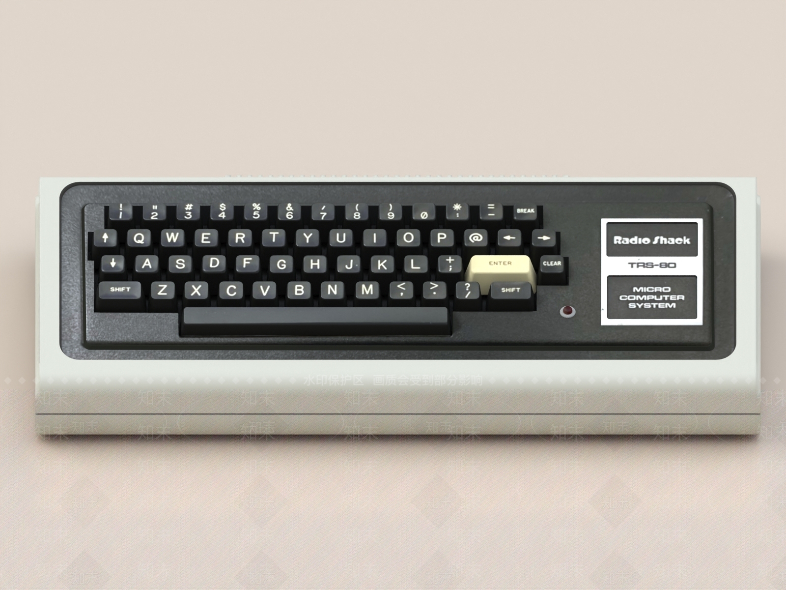 复古键盘3D模型下载【ID:1158158678】