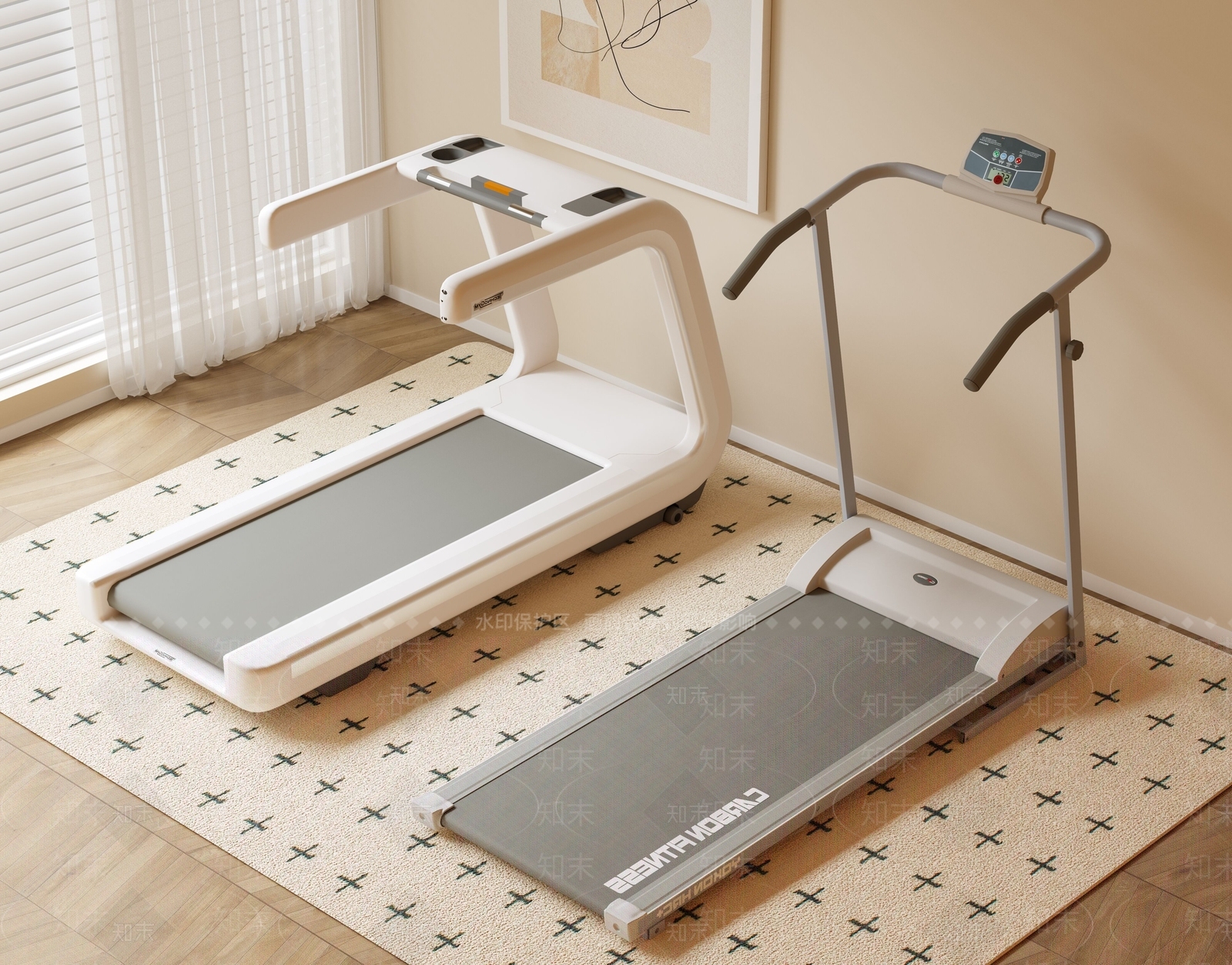 现代跑步机3D模型下载【ID:1158158748】