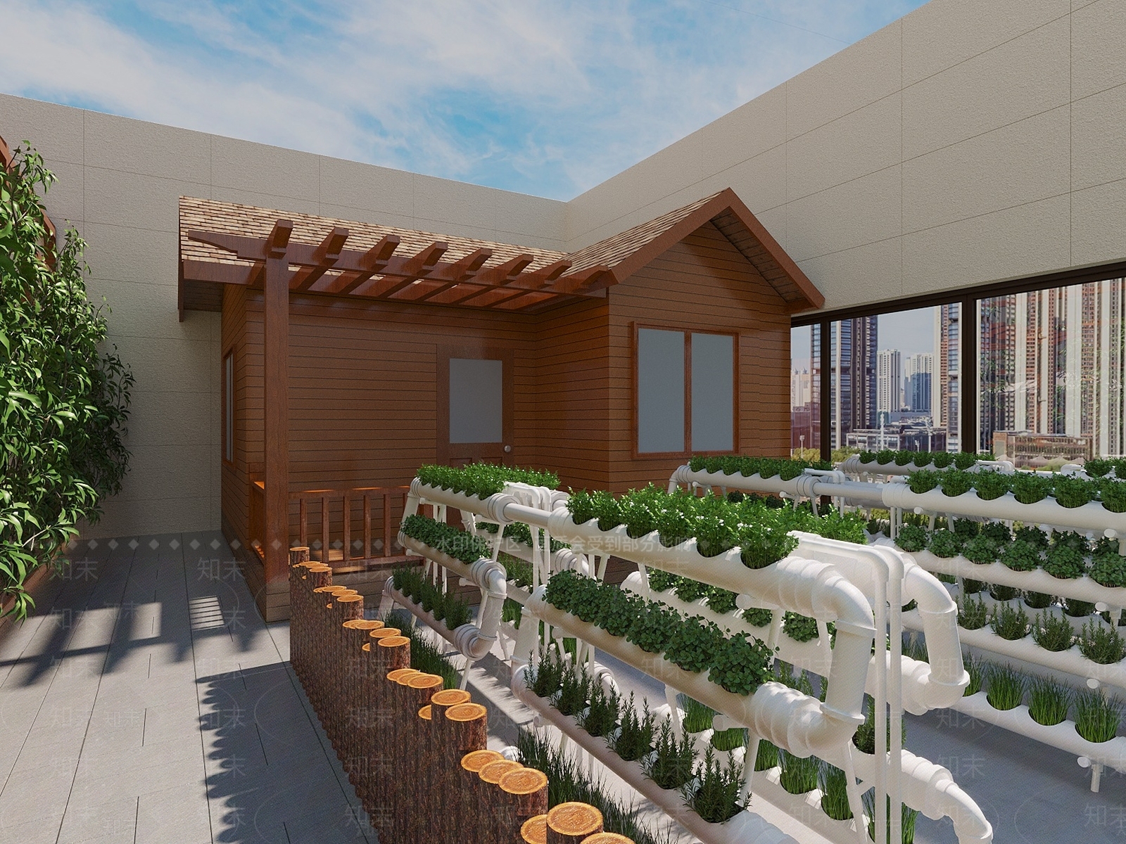 现代蔬菜种植园3D模型下载【ID:1158159649】